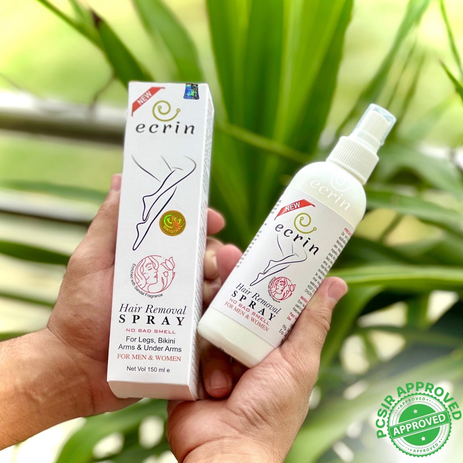 Ecrin - Quick Hair Removal Spray for Men & Women